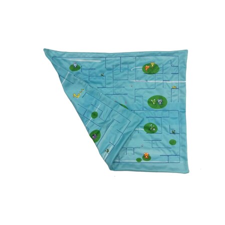 Everrich Industries Everrich  17.5 x 15.75 in. Double Sided Maze Mat - Frog on Water Lily EVC-0268